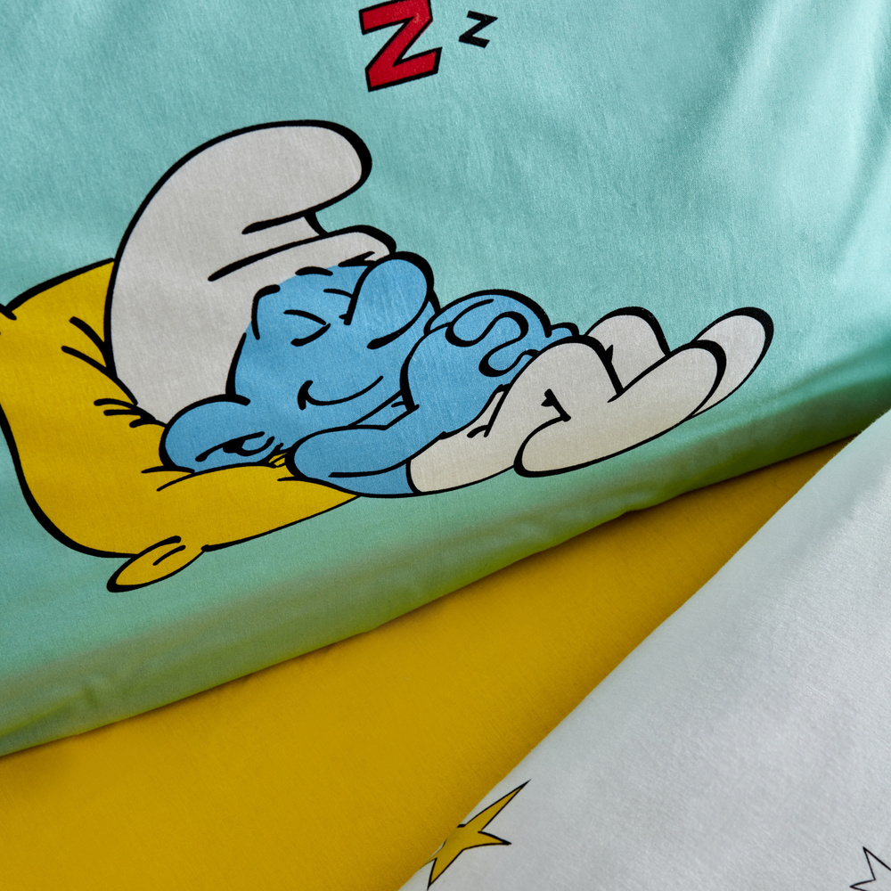 Karaca Home Smurfs Sleepy Smurf %100 Pamuk Tek Kişilik Nevresim