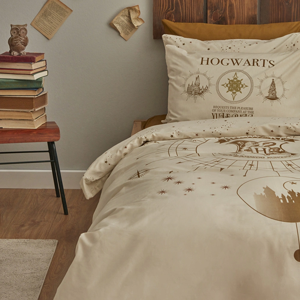 Karaca Home Harry Potter Charm %100 Pamuk Tek Kişilik Nevresim Takımı görseli 2