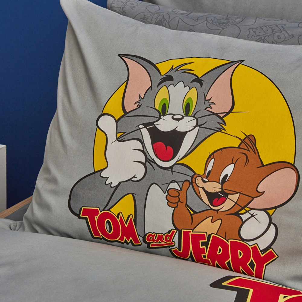 Karaca Home Tom ve Jerry Friends Forever %100 Pamuk Tek Kişilik Nevresim Takımı görseli 6