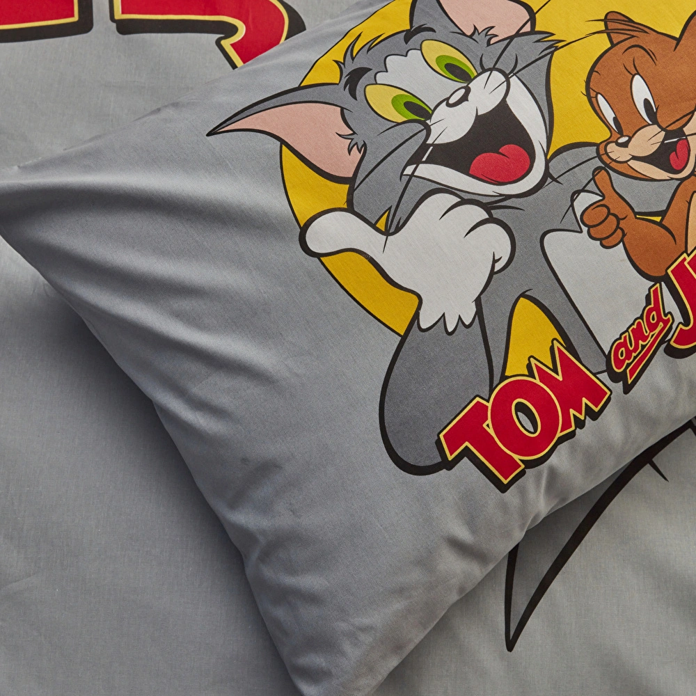 Karaca Home Tom ve Jerry Friends Forever %100 Pamuk Tek Kişilik Nevresim Takımı görseli 7