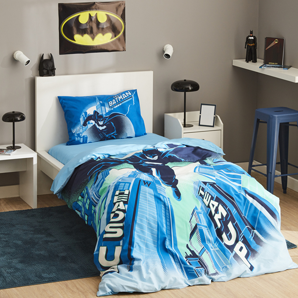 Karaca Home Batman Gotham City Tek Kişilik Nevresim Takımı  görseli 1