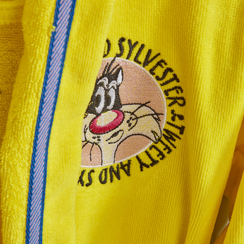 Karaca Home Looney Tunes Tweety Kapüşonlu Bornoz 8/10 Yaş görseli 2