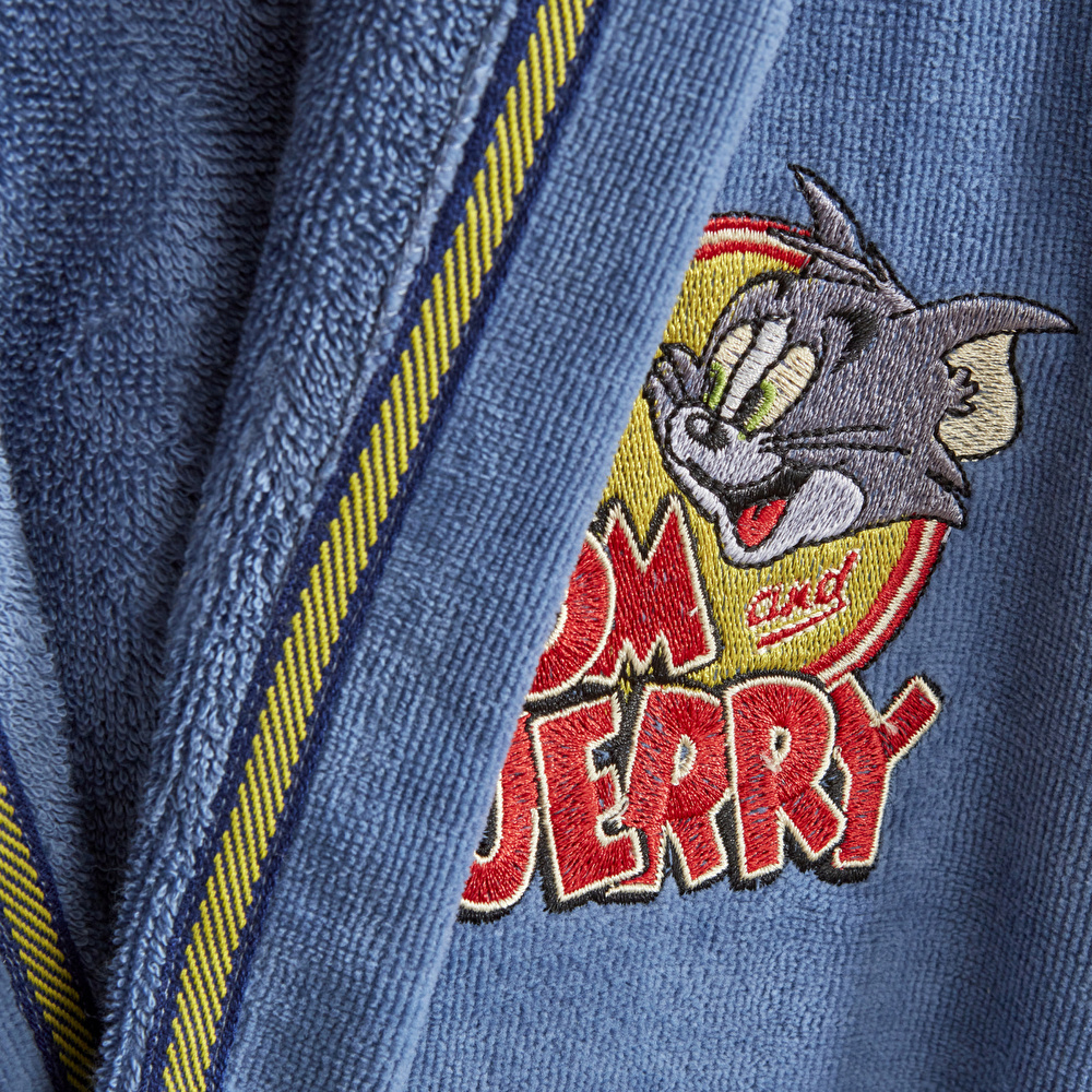 Karaca Home Tom Ve Jerry Kapüşonlu Bornoz 4/6 Yaş  görseli 2
