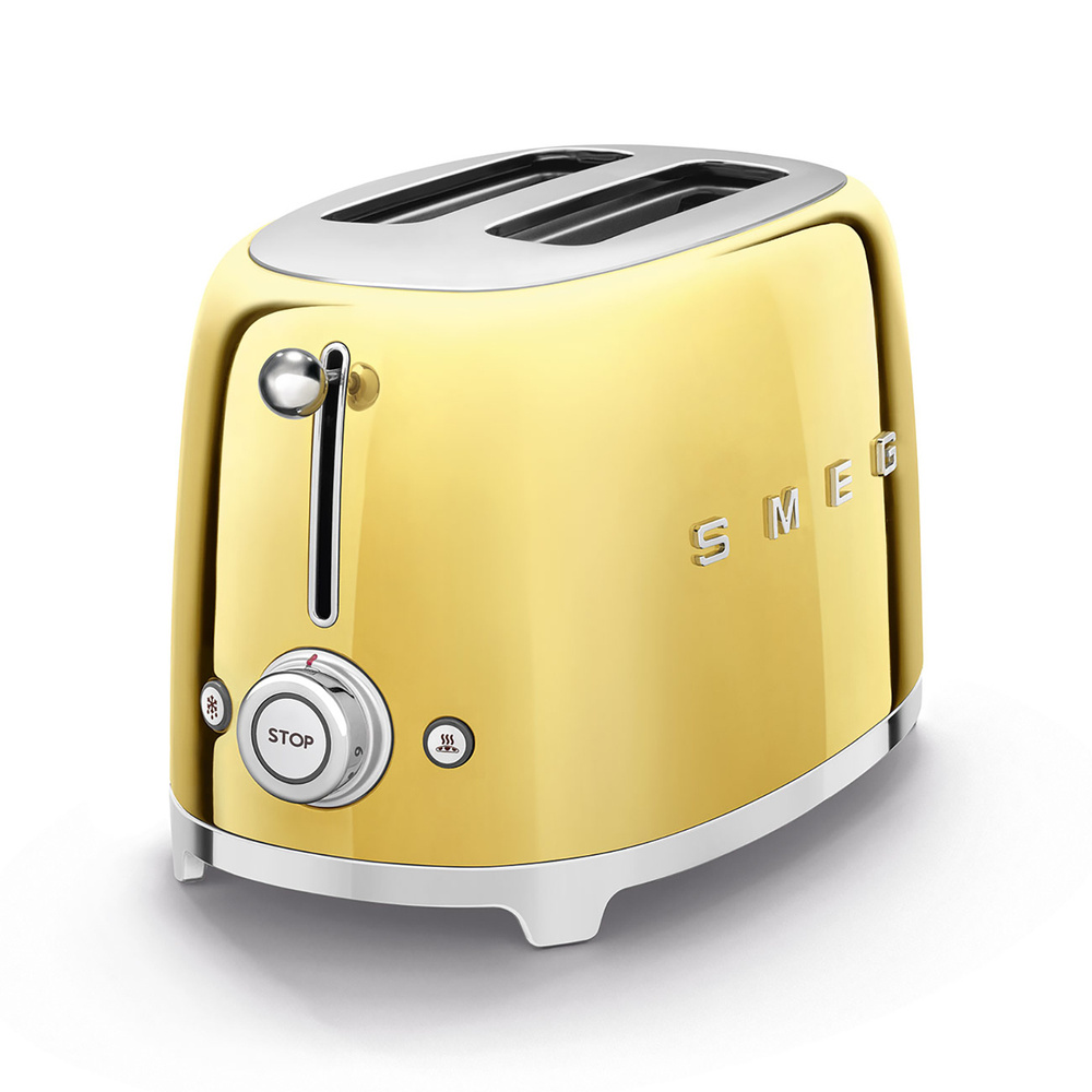 Smeg 2x1 Ekmek Kızartma TSF01GOEU Gold görseli 3