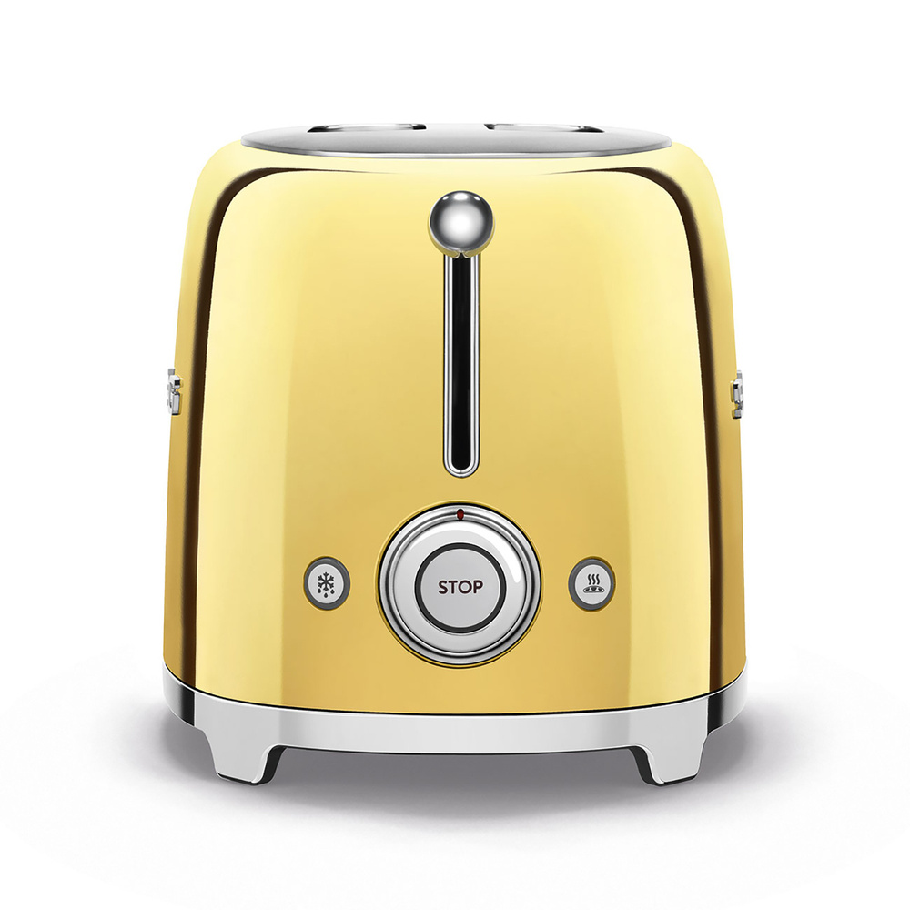 Smeg 2x1 Ekmek Kızartma TSF01GOEU Gold görseli 4