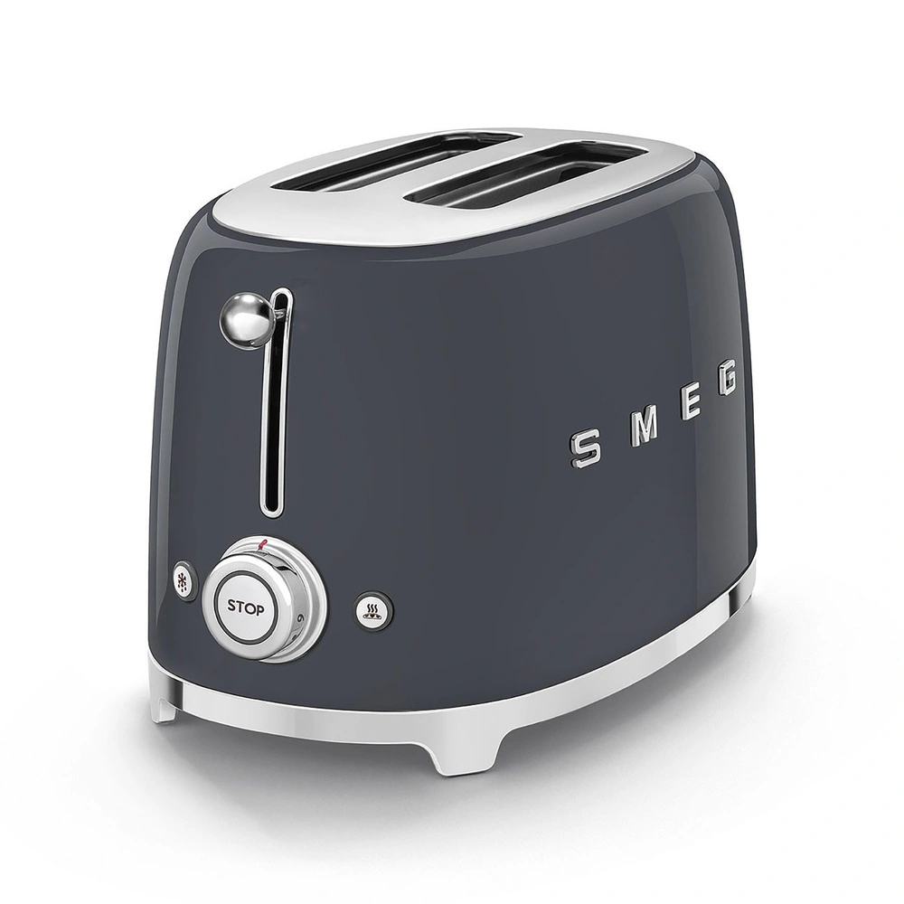 Smeg 2x1 Ekmek Kızartma TSF01GREU Barut Gri görseli 3