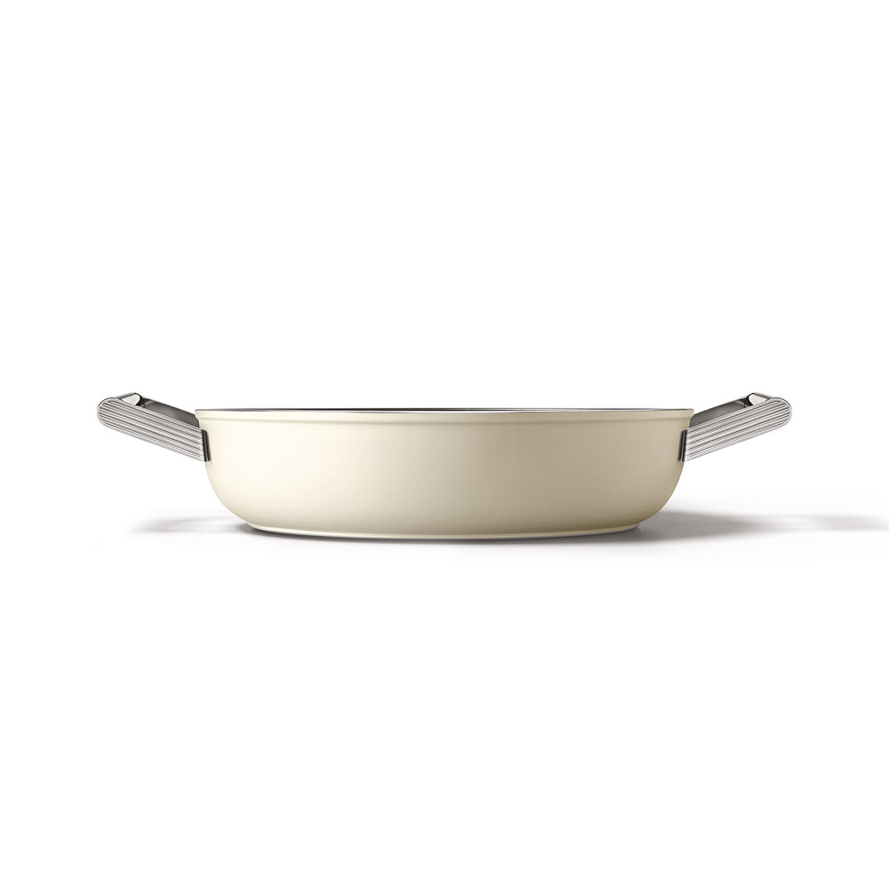 Smeg Cookware Krem Tencere Cam Kapaklı 28 cm görseli 15