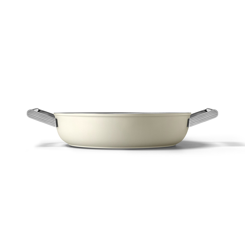 Smeg Cookware Krem Tencere Cam Kapaklı 28 cm görseli 16
