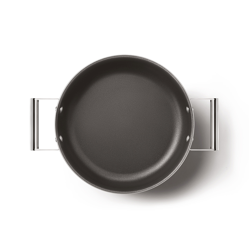 Smeg Cookware Kırmızı Tencere Cam Kapaklı 28 cm görseli 2