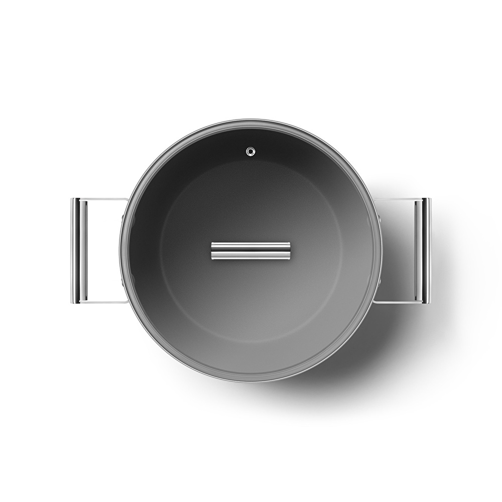 Smeg Cookware Krem Tencere Cam Kapaklı 26 cm görseli 13