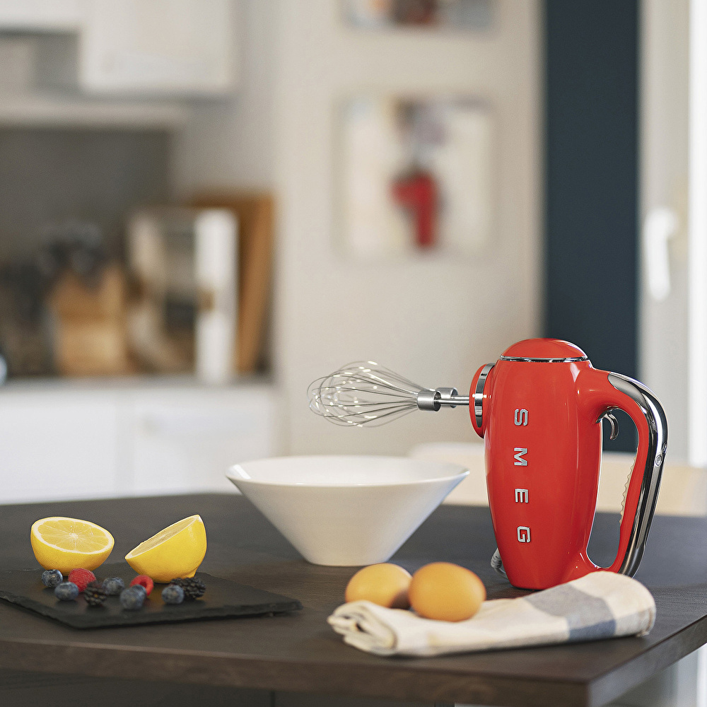 Smeg El Mikseri Kırmızı HMF01RDEU görseli 4