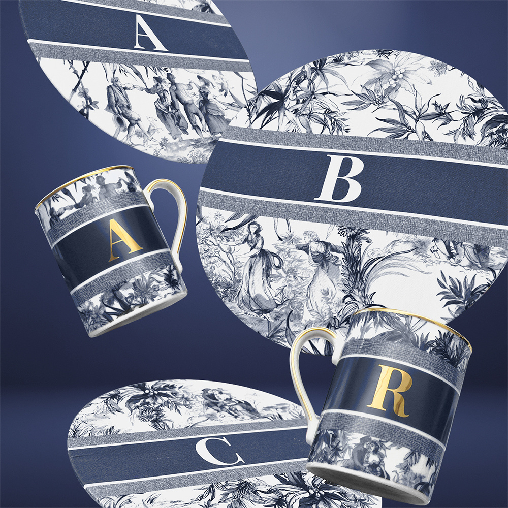 Baci Milano Alphabet C Harfli Servis Altlığı 34 cm görseli 2