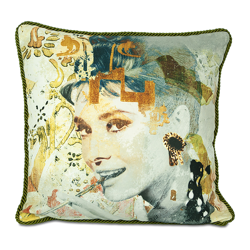 Baci Milano Memories Audrey Kadife Yastık 45 cm x 45 cm  görseli 1