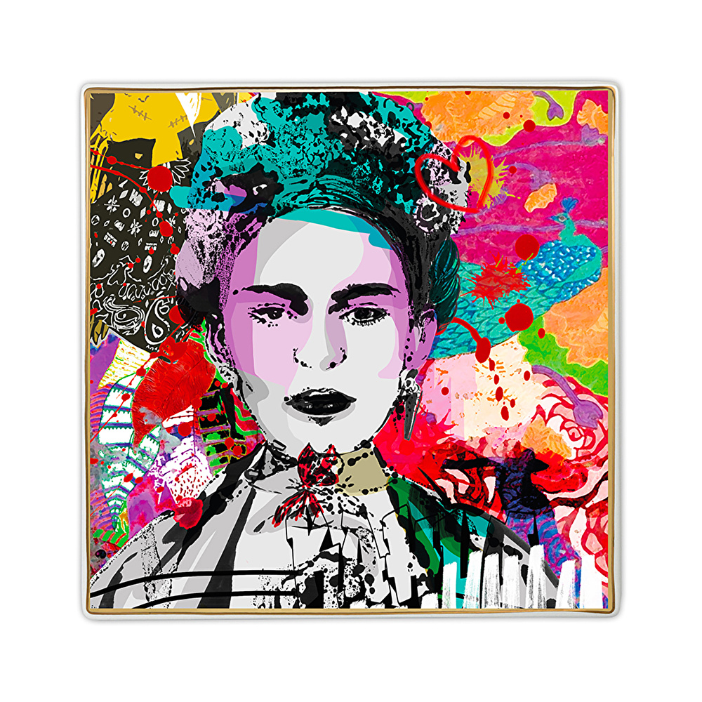 Baci Milano Street Art Tepsi 15 cm x 15 cm Frida görseli 1