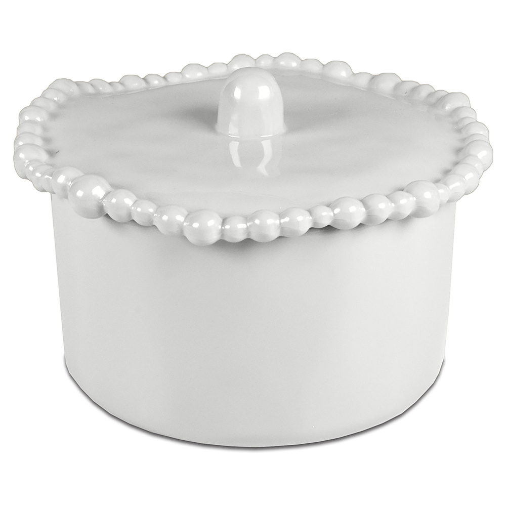 Baci Milano Joke Table Kitchen Melamin Bisküvi Kavanozu 14 cm x 21 cm Beyaz görseli 1