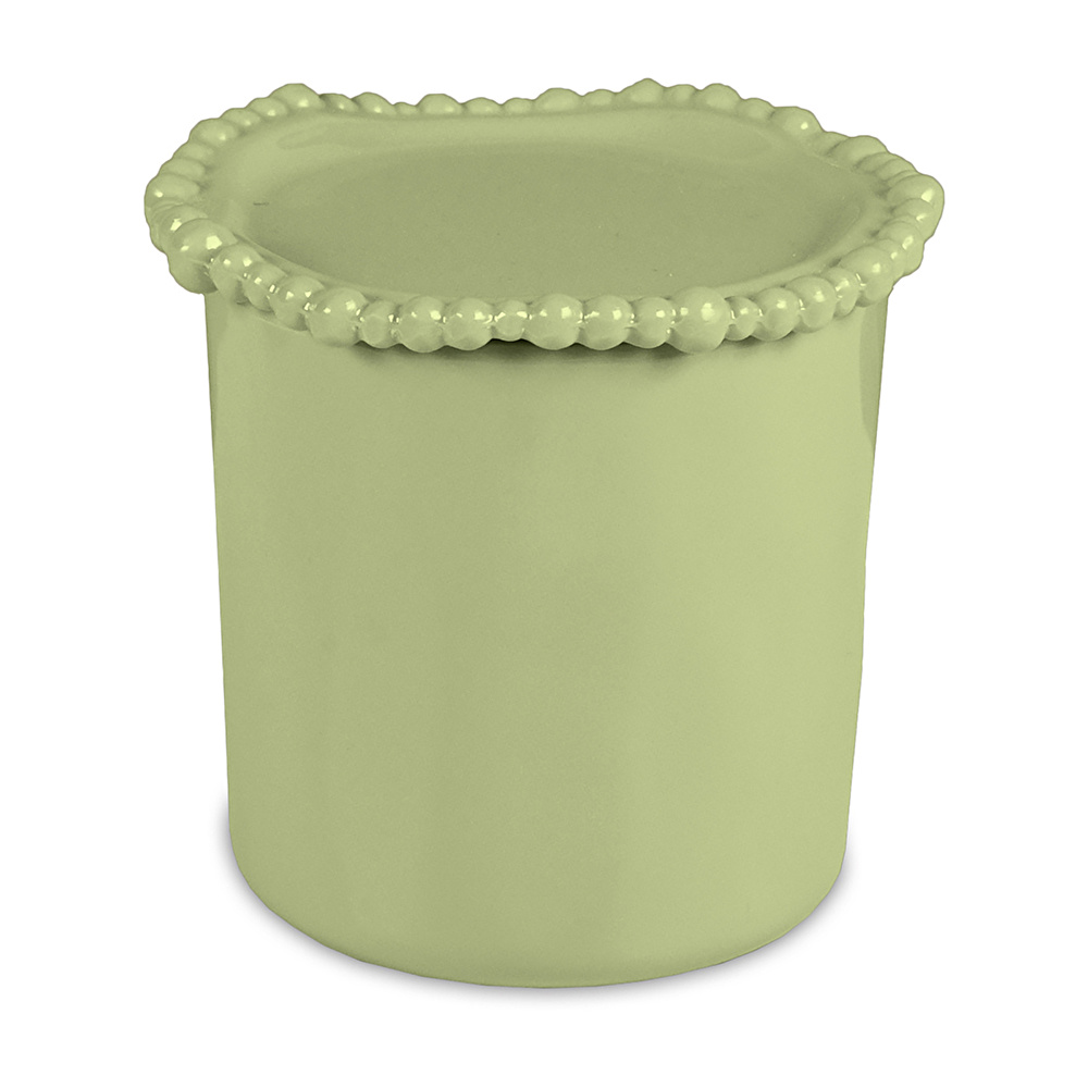 Baci Milano Joke Table Kitchen Melamin Kavanoz 11 cm x 11 cm Yeşil görseli 1