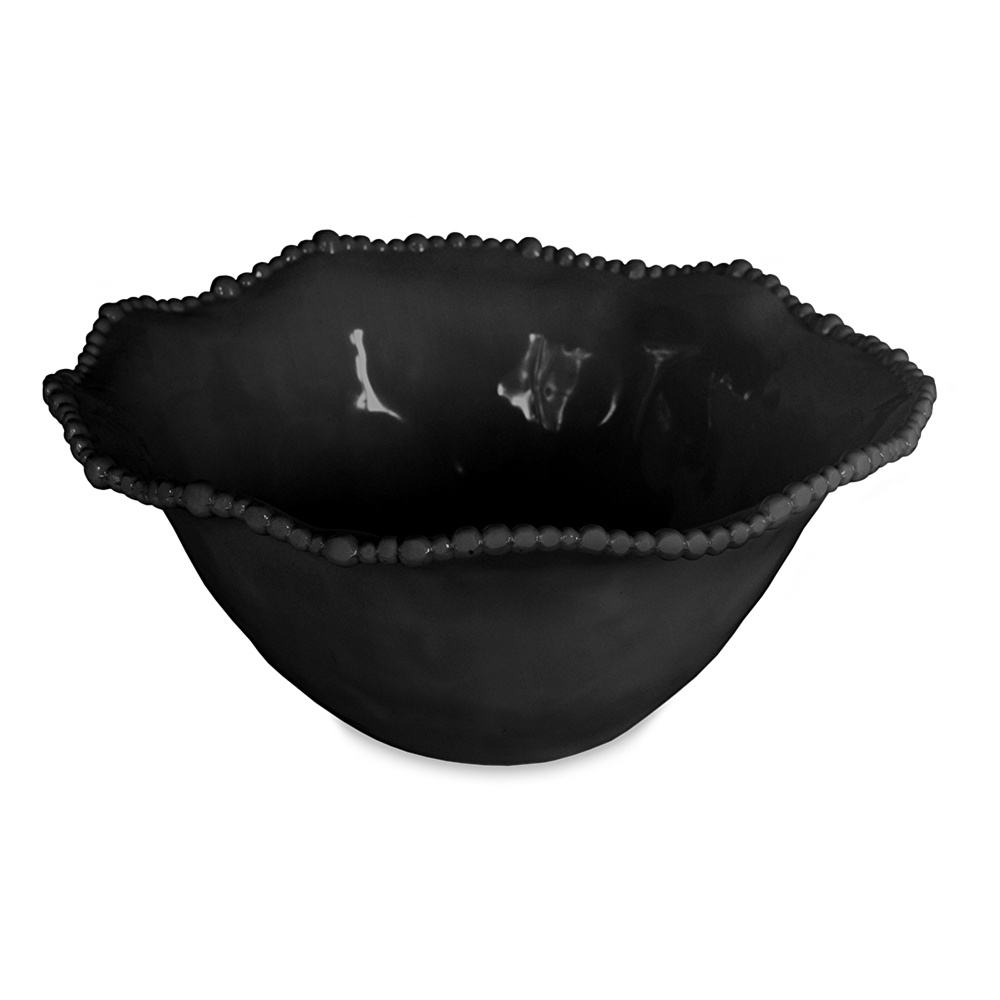 Baci Milano Joke Table Kitchen Melamin Salata Kasesi 35 cm Siyah görseli 1
