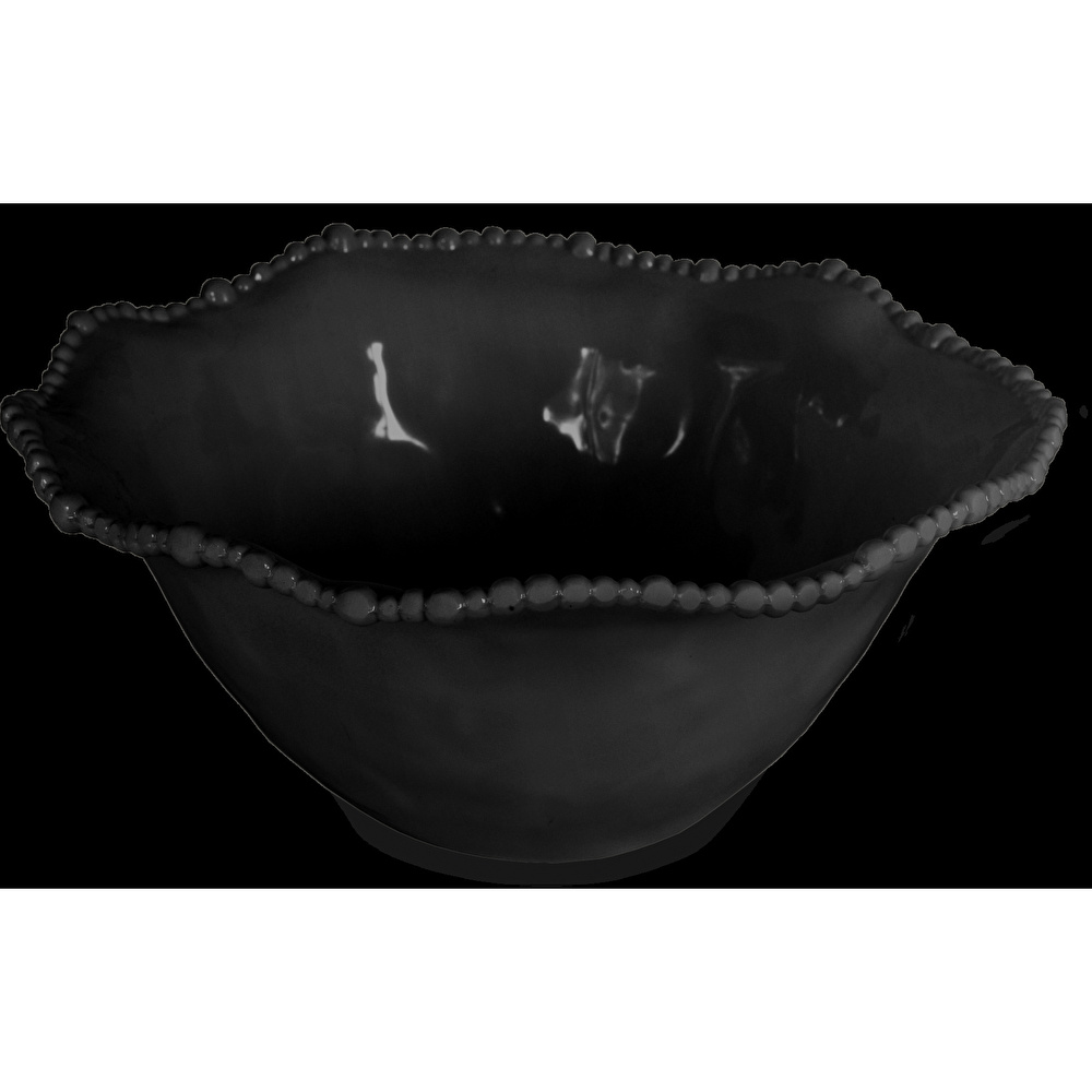 Baci Milano Joke Table Kitchen Melamin Salata Kasesi 35 cm Siyah görseli 2