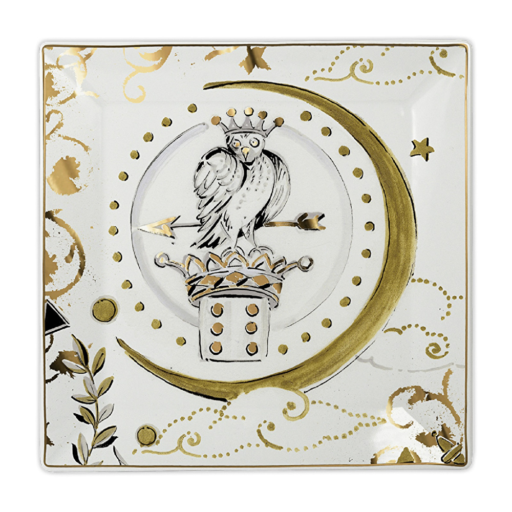 Baci Milano Kosmo Owl Tabak 15 cm x 15 cm görseli 1