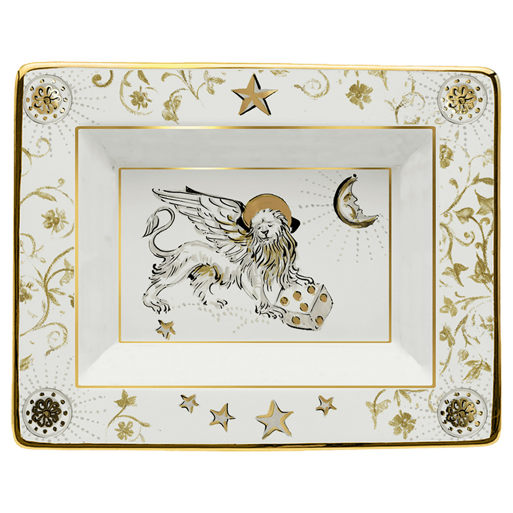 Baci Milano Kosmo Lion Tabak 19,5 cm x 15,5 cm görseli 1
