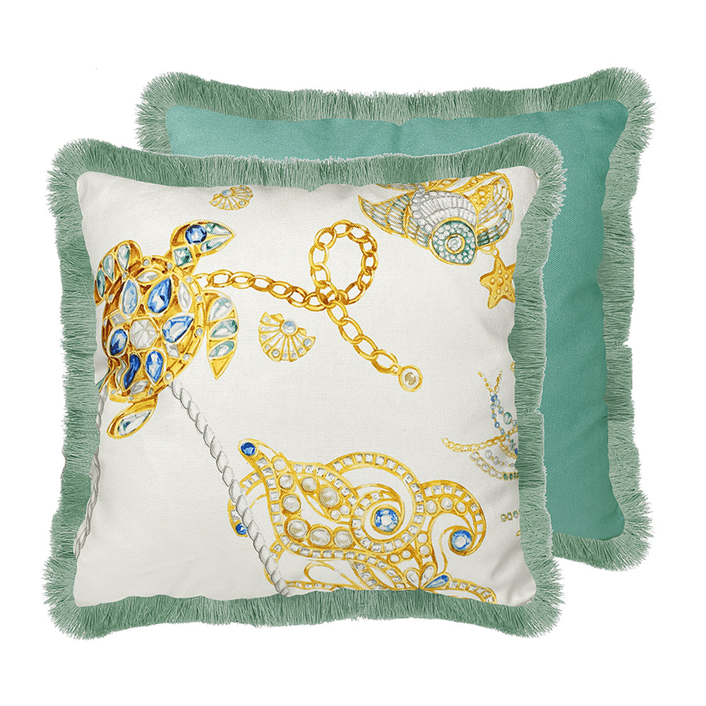 Baci Milano Portofino Yastık 45 cm x 45 cm Yeşil görseli 1