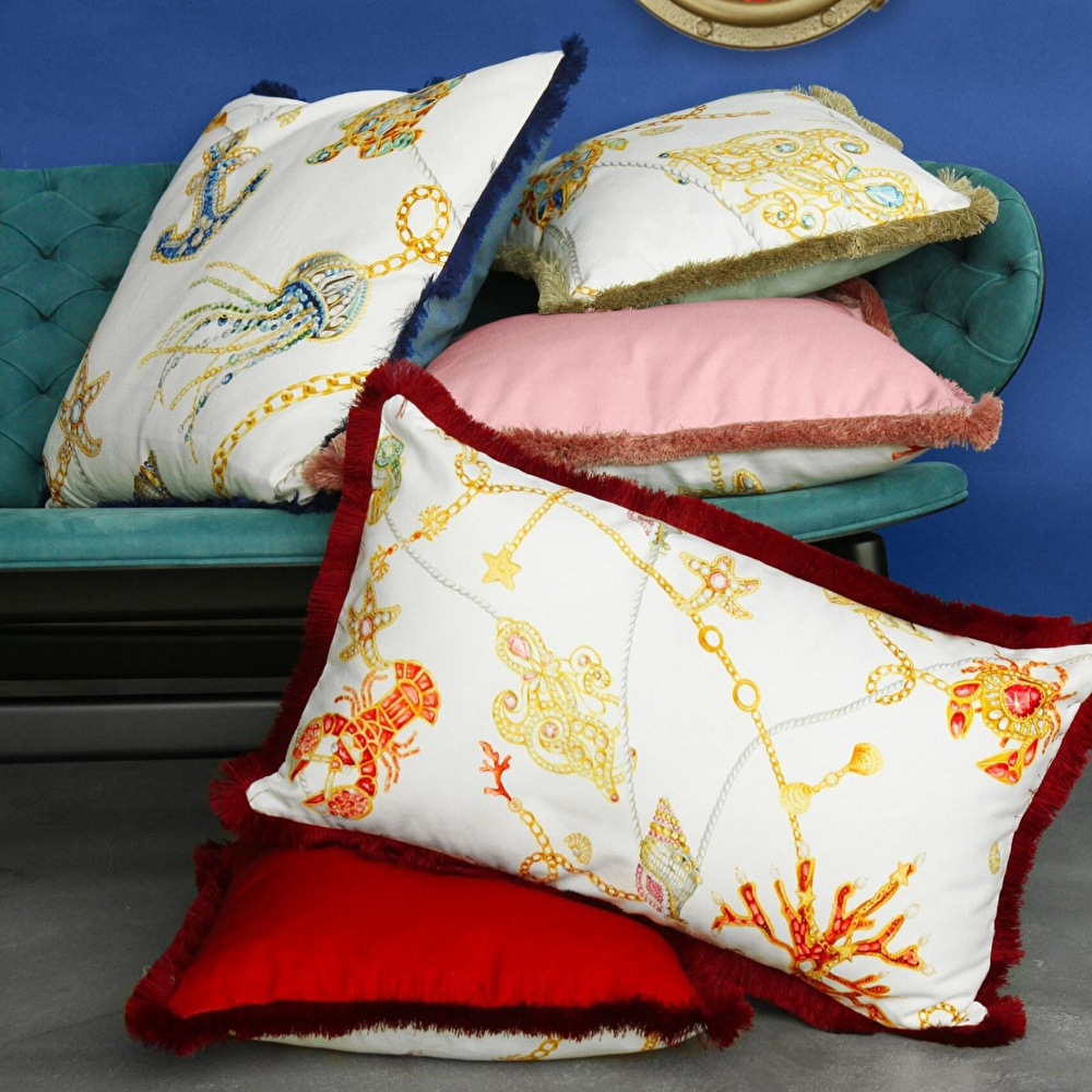 Baci Milano Portofino Yastık 60 cm x 60 cm Mavi görseli 2