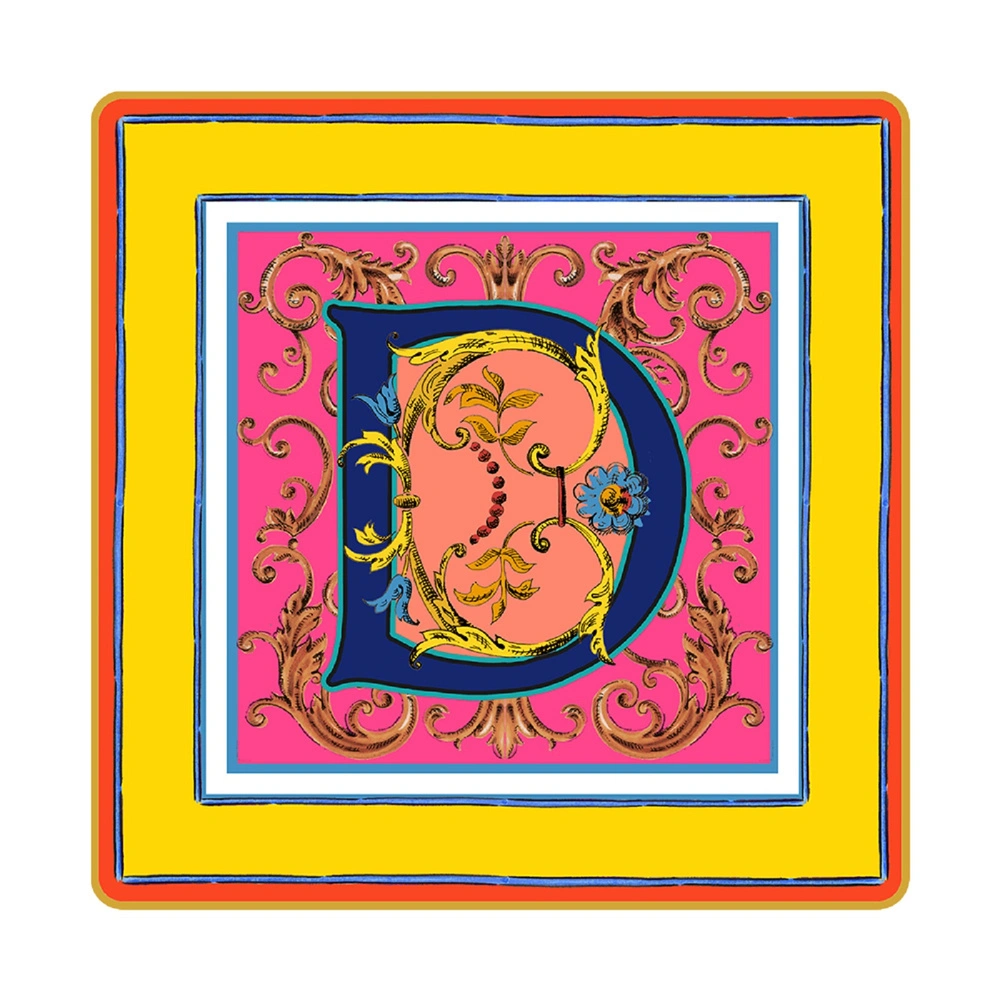 Baci Milano Ortigia D Harfli Tabak 15 cm x 15 cm görseli 1
