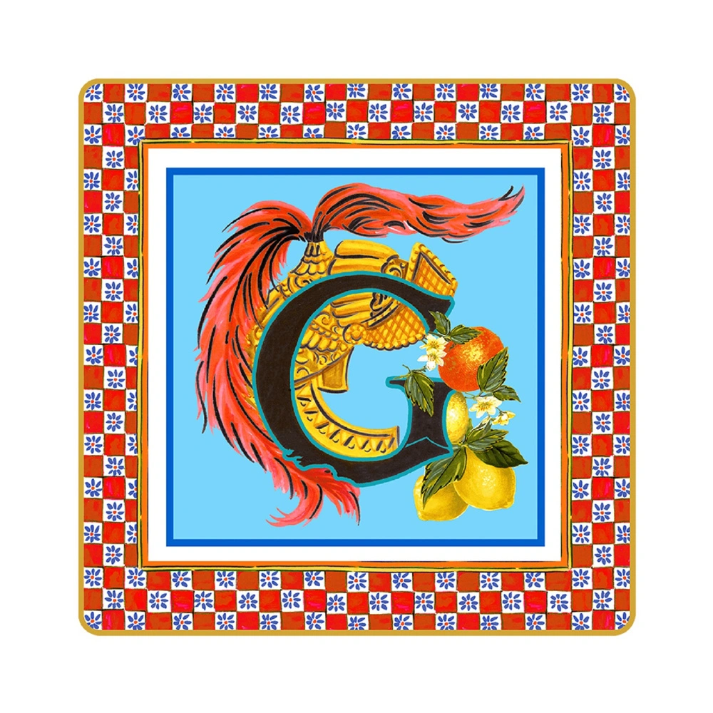 Baci Milano Ortigia G Harfli Tabak 15 cm x 15 cm görseli 1