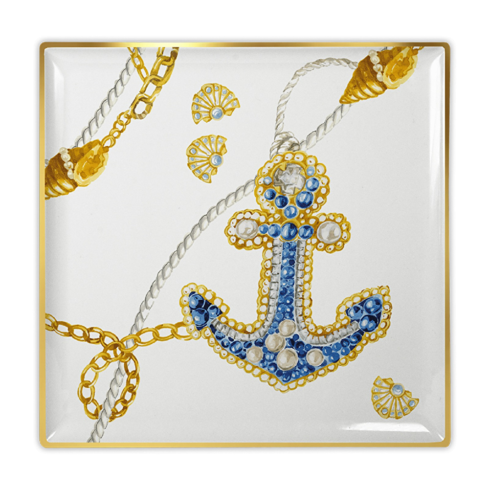 Baci Milano Portofino Tabak 17 cm x 17 cm görseli 1