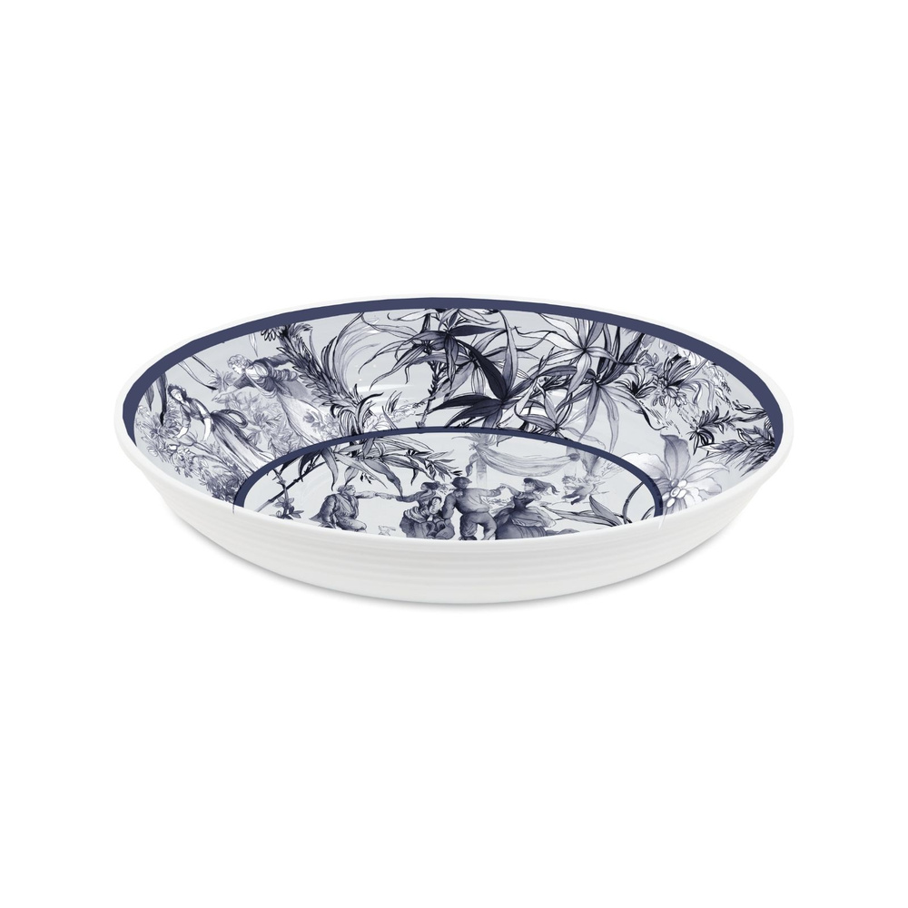 Baci Milano Versailles Oval Melamin Servis Kasesi 33x23 cm görseli 1
