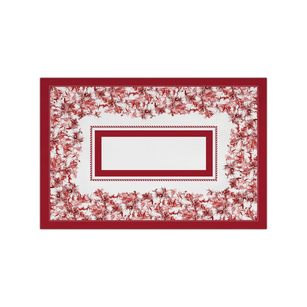 Baci Milano Le Rouge Masa Örtüsü 160 cm x 240 cm Kırmızı görseli 2