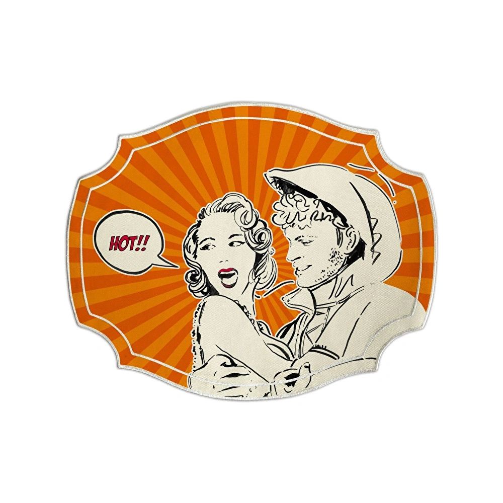 Baci Milano Gulp Amerikan Servisi 47x38 cm Turuncu görseli 1