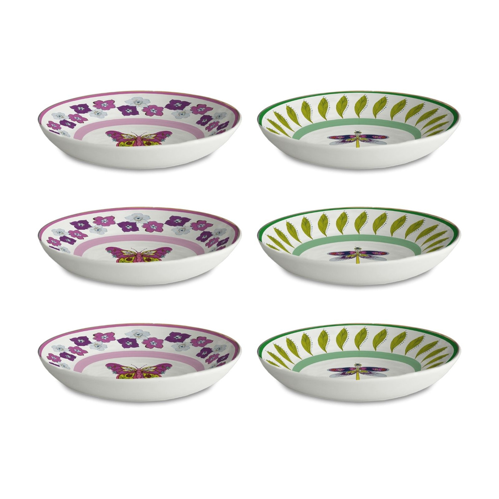 Baci Milano Amazzonia 6'lı Çukur Tabak 21 cm görseli 1