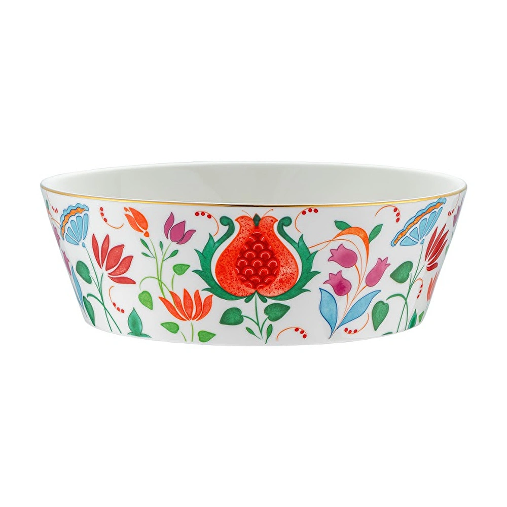 İstanbul Porselen Nar New Bone Kase 23 cm görseli 1