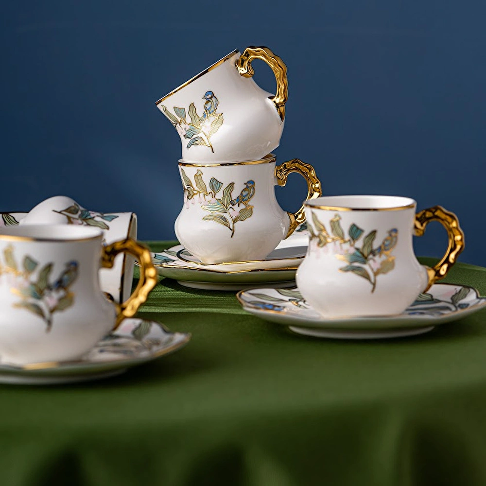 Emsan 6 Kişilik Riva Kahve Fincan Takımı görseli 3