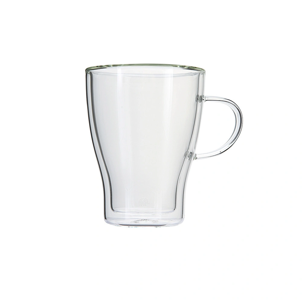 Jumbo Glory Double Wall 2'li Çift Cidarlı Kulplu Bardak 330 ml görseli 2