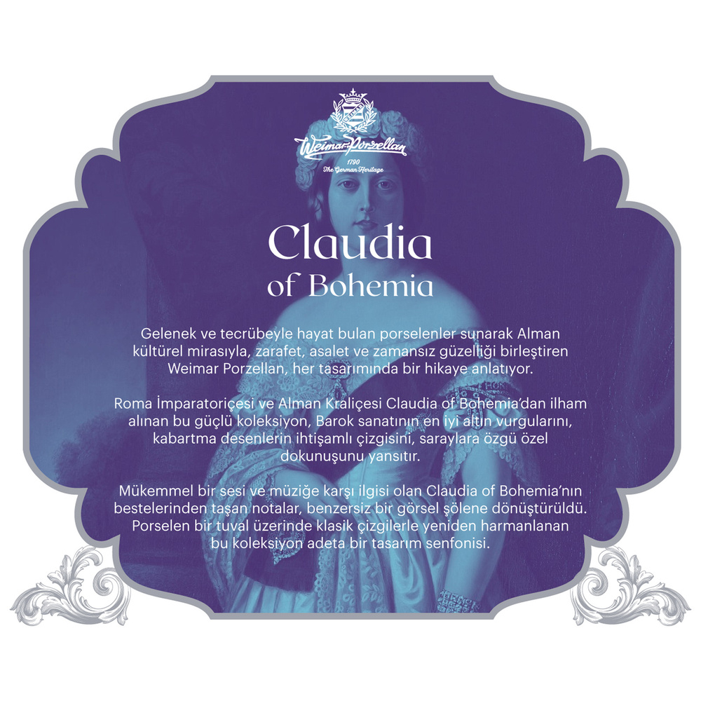 Weimar Claudia of Bohemia 63 Parça 12 Kişilik Yemek Takımı görseli 22