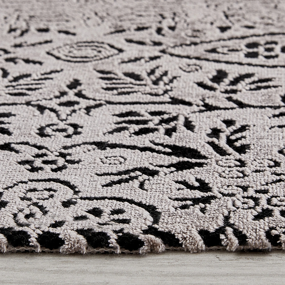 Kaşmir Halı Viskon Premium Damask Vizon 160x230 cm görseli 4