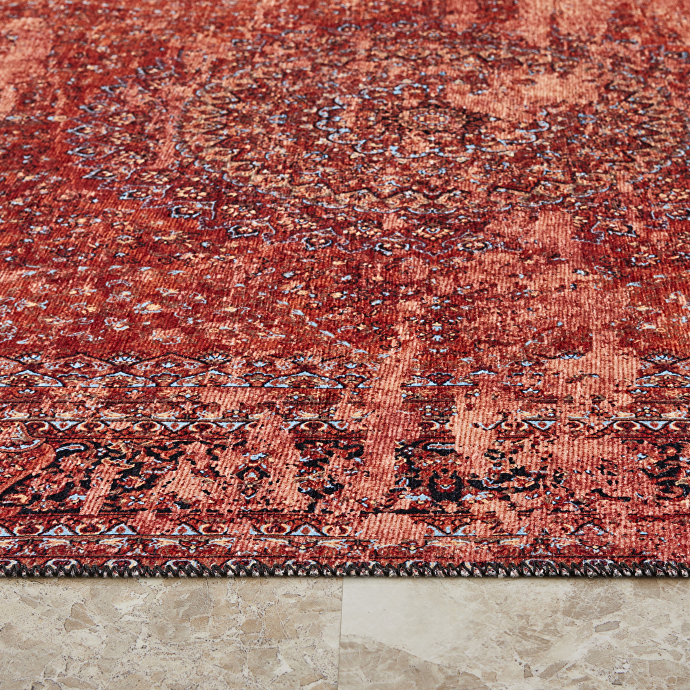 Kaşmir Halı Dekoratif Art Retro Kapadokya 80x300 cm görseli 4