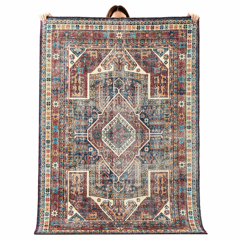 Kaşmir Halı Dekoratif Art Türkmen İsfahan 180x280 cm görseli 1
