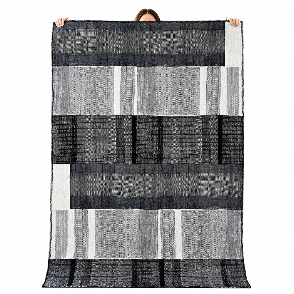 Kaşmir Halı Dekoratif Art Trend Deep Black 160x230 cm görseli 1