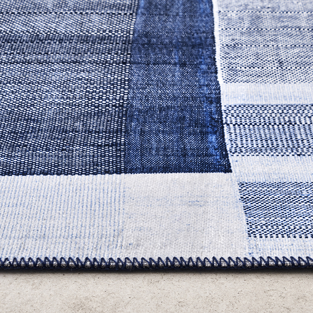 Kaşmir Halı Dekoratif Art Trend Deep Blue 120x180 cm görseli 5