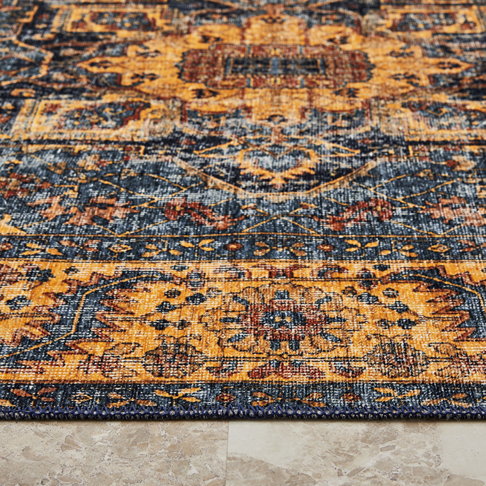 Kaşmir Halı Dekoratif Art Retro Göbeklitepe 80x150 cm görseli 6