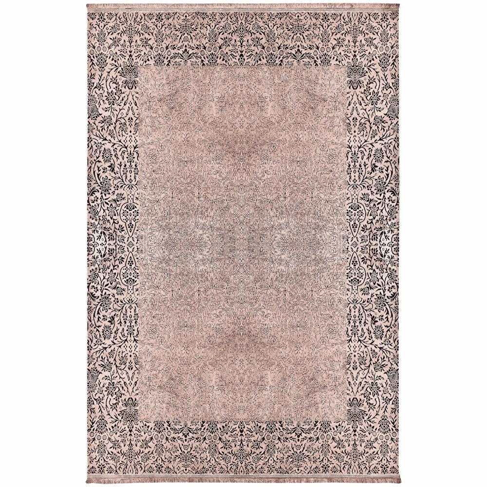 Kaşmir Halı Viskon Premium Damask Vizon 80x150 cm görseli 1