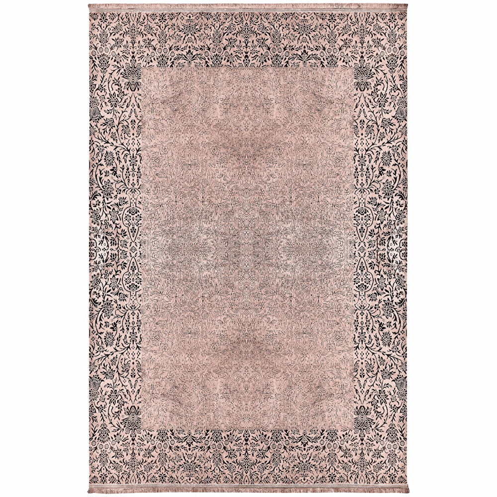 Kaşmir Halı Viskon Premium Damask Vizon 80x300 cm görseli 1