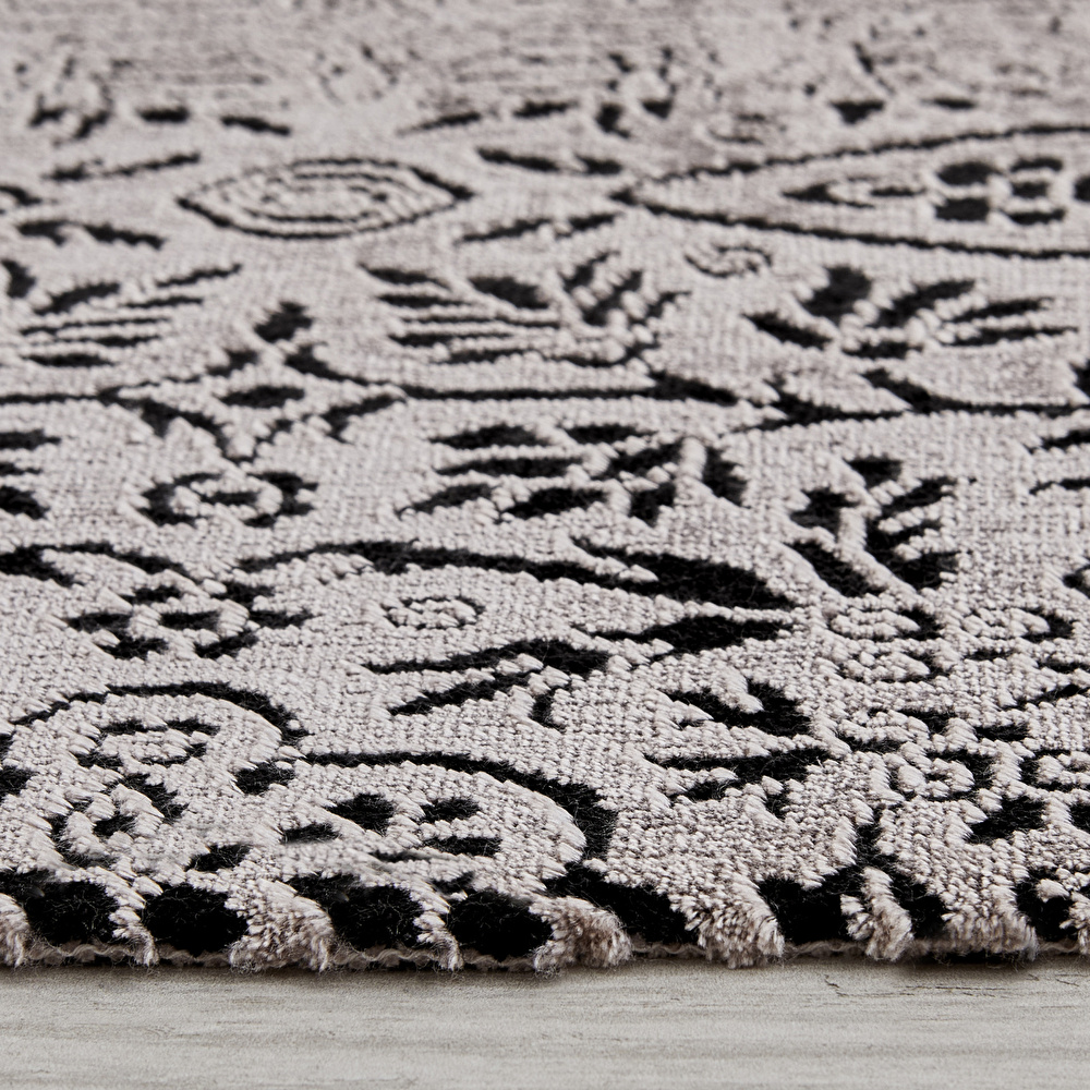 Kaşmir Halı Viskon Premium Damask Vizon 80x300 cm görseli 5