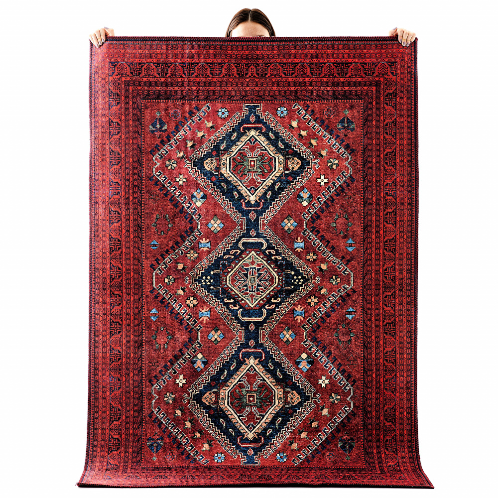 Kaşmir Halı Dekoratif Art Türkmen Şiraz 160x230 cm görseli 1