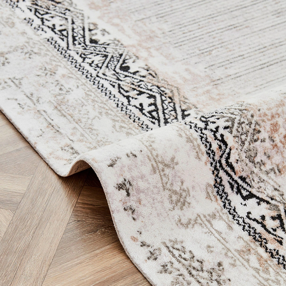 Kaşmir Halı Viskon Elegance Silver 80x300 cm görseli 3