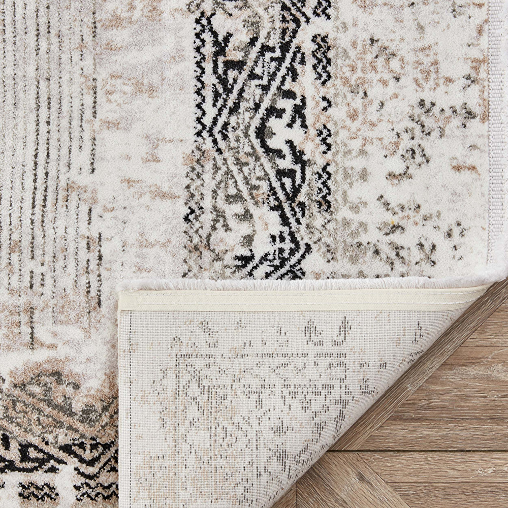 Kaşmir Halı Viskon Elegance Silver 80x300 cm görseli 4