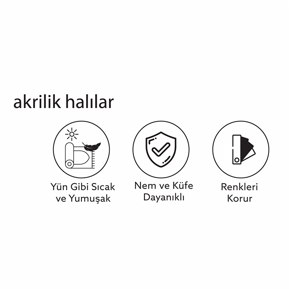 Kaşmir Halı Akrilik Nova Stella 80x150 cm görseli 6